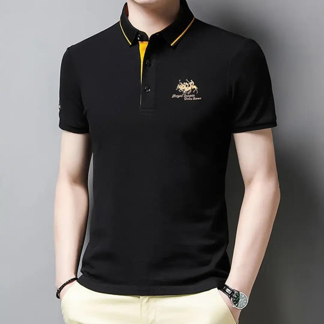 Etozil | Miękka koszulka polo z eleganckimi haftami