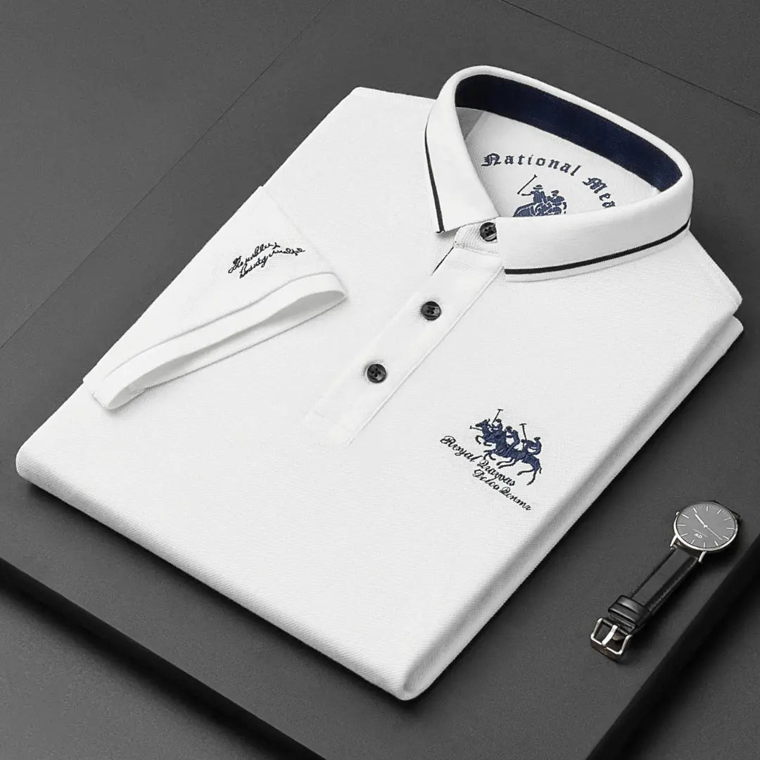 Etozil | Miękka koszulka polo z eleganckimi haftami