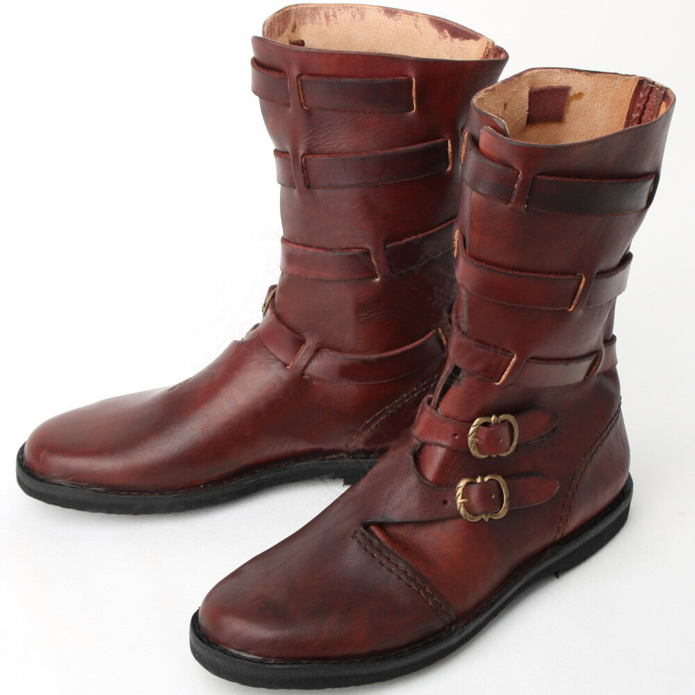 Kacper | Buty wysokie męskie w stylu wikingów - zdjęcie 5