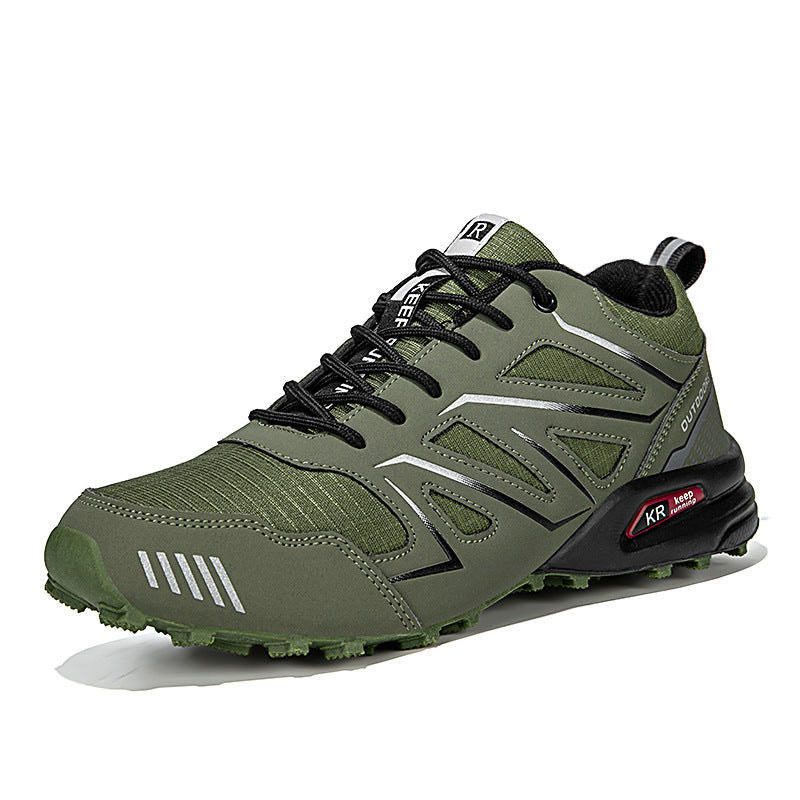 Patryk | Buty trekkingowe męskie niskie - Zielony