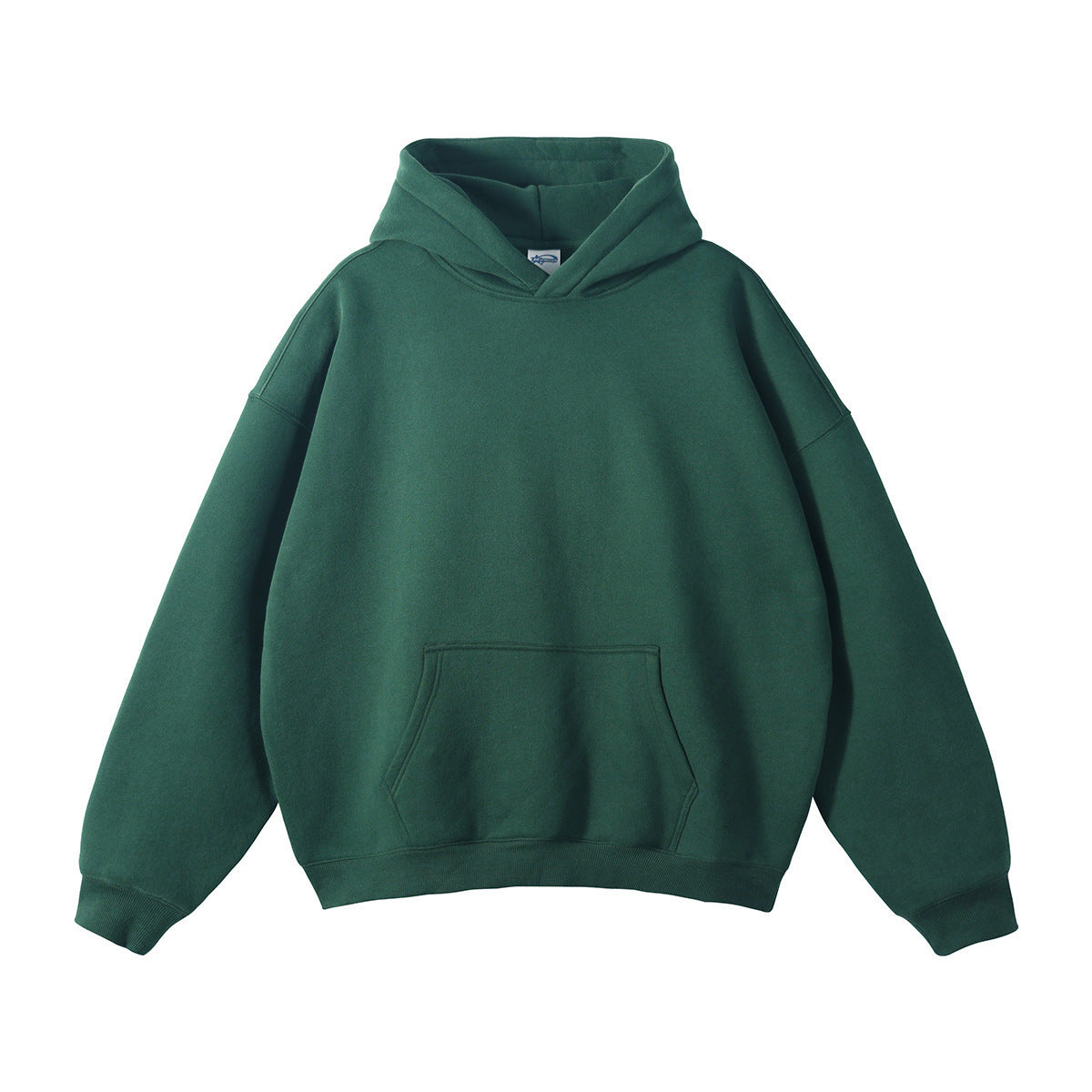 Wiesław | Bluza z kapturem oversize z bawełny organicznej - Bluza – zielony eden, rękawy raglanowe