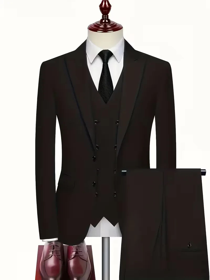 Ziemowit | Garnitur męski trzyczęściowy slim fit - zdjęcie 5