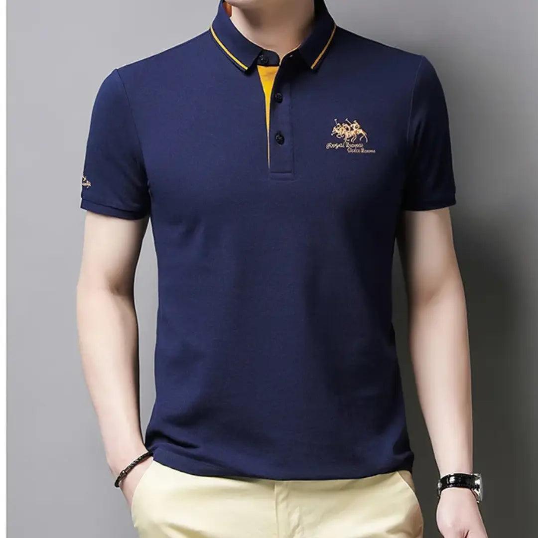 Etozil | Miękka koszulka polo z eleganckimi haftami