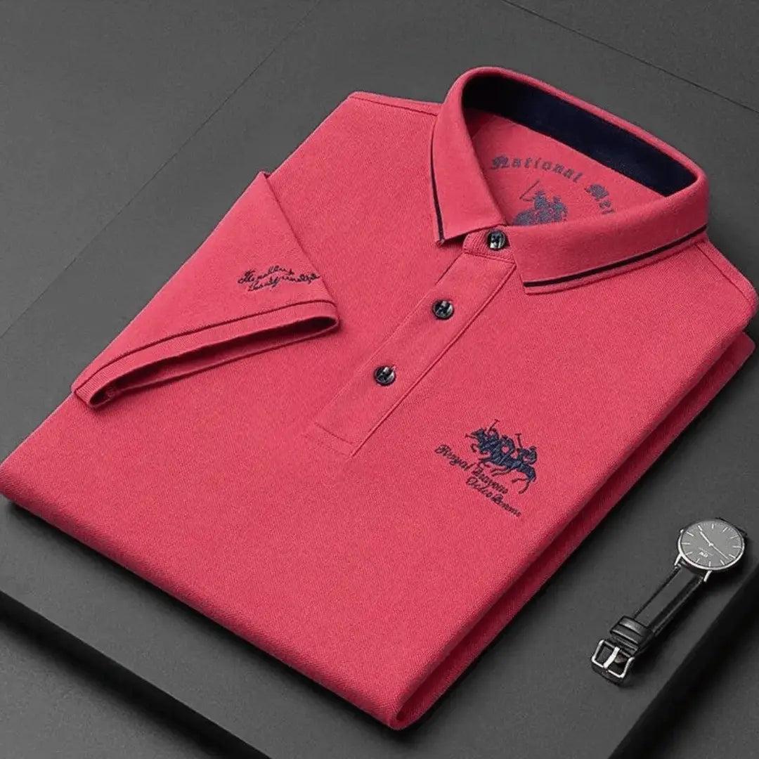 Etozil | Miękka koszulka polo z eleganckimi haftami