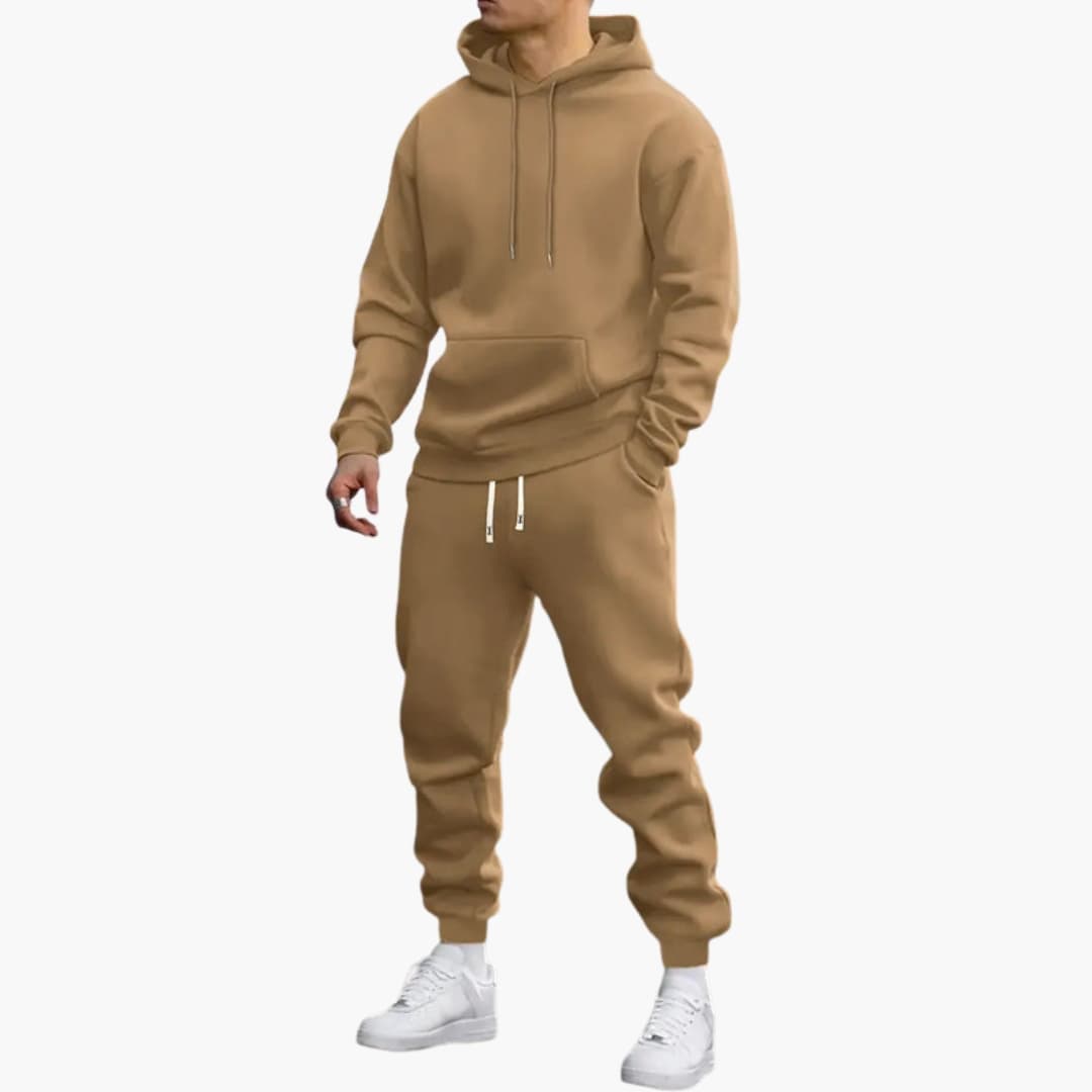 Jerzy | Komplet dresowy męski z kapturem - Khaki