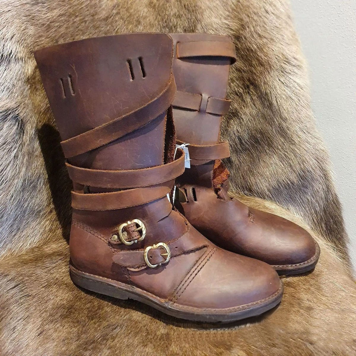 Kacper | Buty wysokie męskie w stylu wikingów - zdjęcie 7