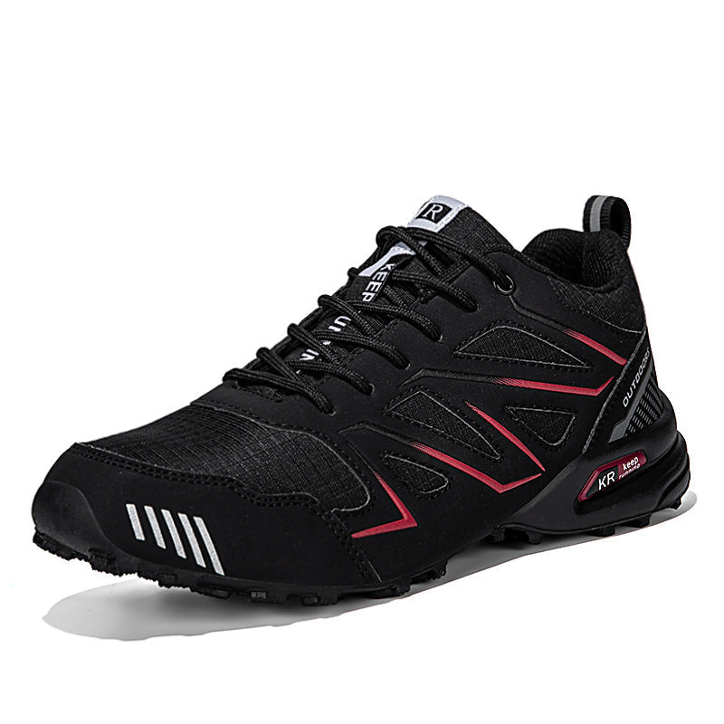 Patryk | Buty trekkingowe męskie niskie - Czarny