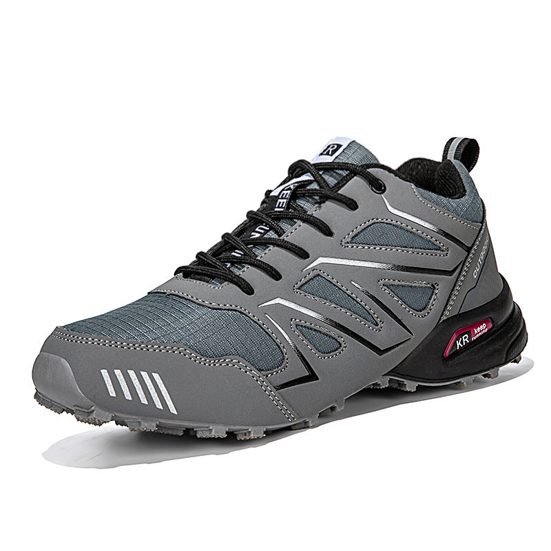 Patryk | Buty trekkingowe męskie niskie - Szary