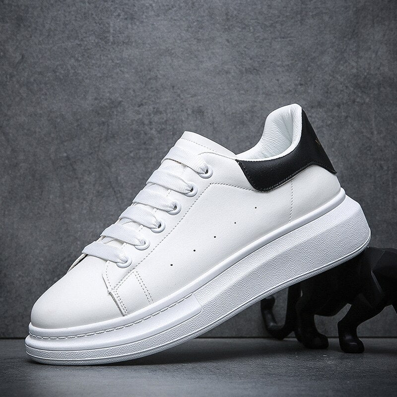Paweł | Sneakersy męskie skórzane - zdjęcie 4