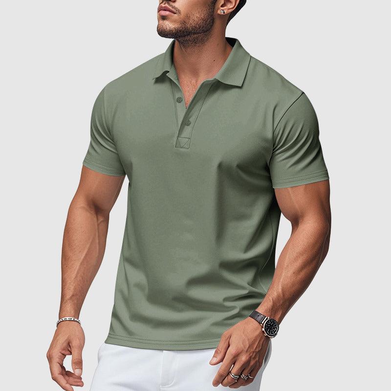 Tristan | Koszulka polo męska slim fit - Zielony